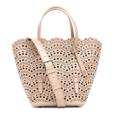 Nicole Zip light beige bucket bag