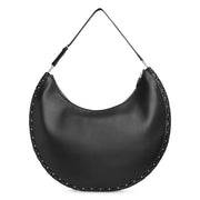 Le Demi-Lune large leather bag
