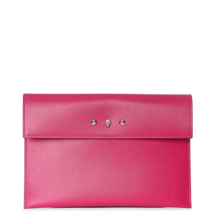 Orchid pink envelope clutch