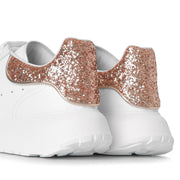Court rose glitter sneakers