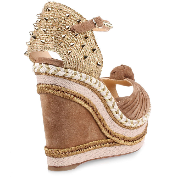 Madcarina 120 tan suede espadrille