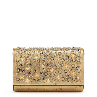 Paloma spikes mix gold clutch