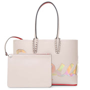 Cabata Small ivory logo tote