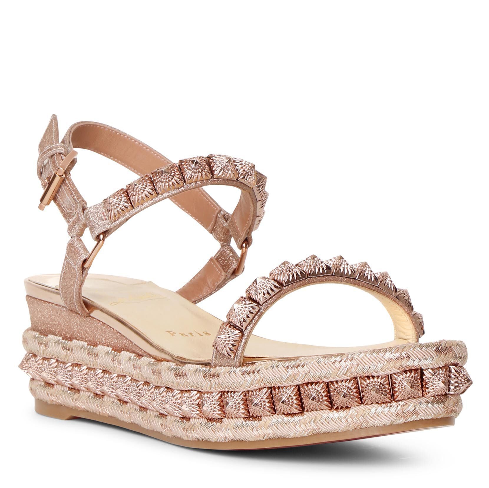 Pira Ryad 60 glitter flatform sandals