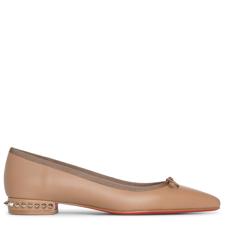 Hall flat nappa fennec ballerinas