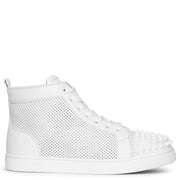 Lou Spikes perforated leather sneakers