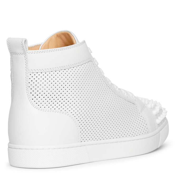 Lou Spikes perforated leather sneakers