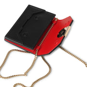 Elisa chain cardholder black and gold