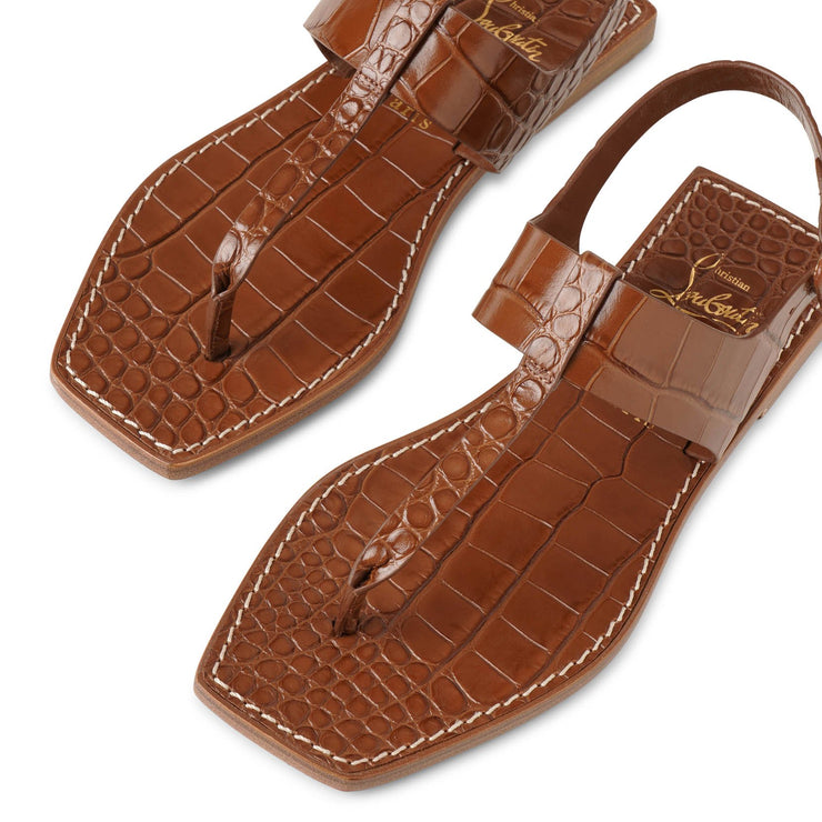 Cubongo flat leather sandals