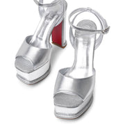 Amali Alta 130 silver leather sandals