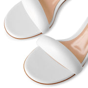 Bijoux 55 white leather sandals