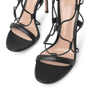 Giza 105 black leather sandals