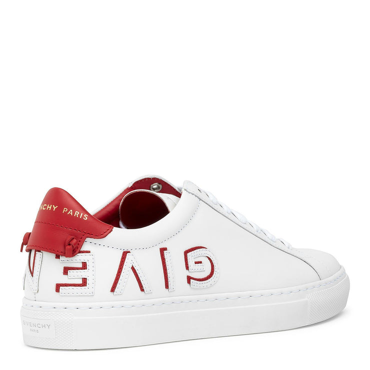 Urban street white red sneakers