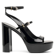 Voyou black patent sandals