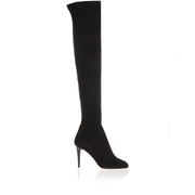 Toni black suede over-the-knee boot