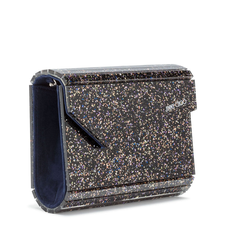 Candy Black Glitter Clutch