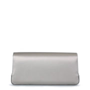 Gothisi silver grey satin clutch