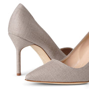 BB 90 greige wool pumps