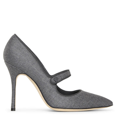 Camparinew 105 grey flannel pumps