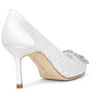 Hangisi 70 white lace pumps