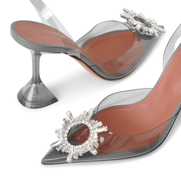 Begum sling crystal embellished pvc pumps