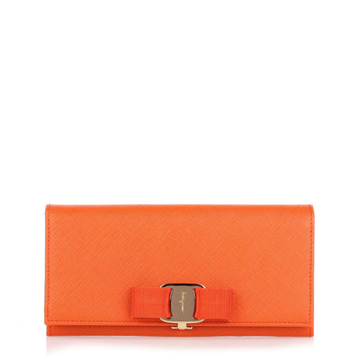 Orange Vara continental wallet