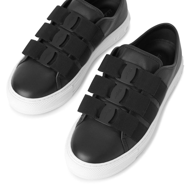 Nataly black bow sneakers