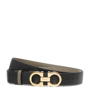 Grained leather 25mm reversible belt