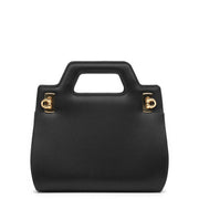 Wanda mini black satin bag