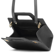 Wanda mini black satin bag