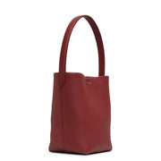 Small N/S park terracotta leather tote bag