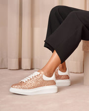 Rose glitter classic leather sneakers